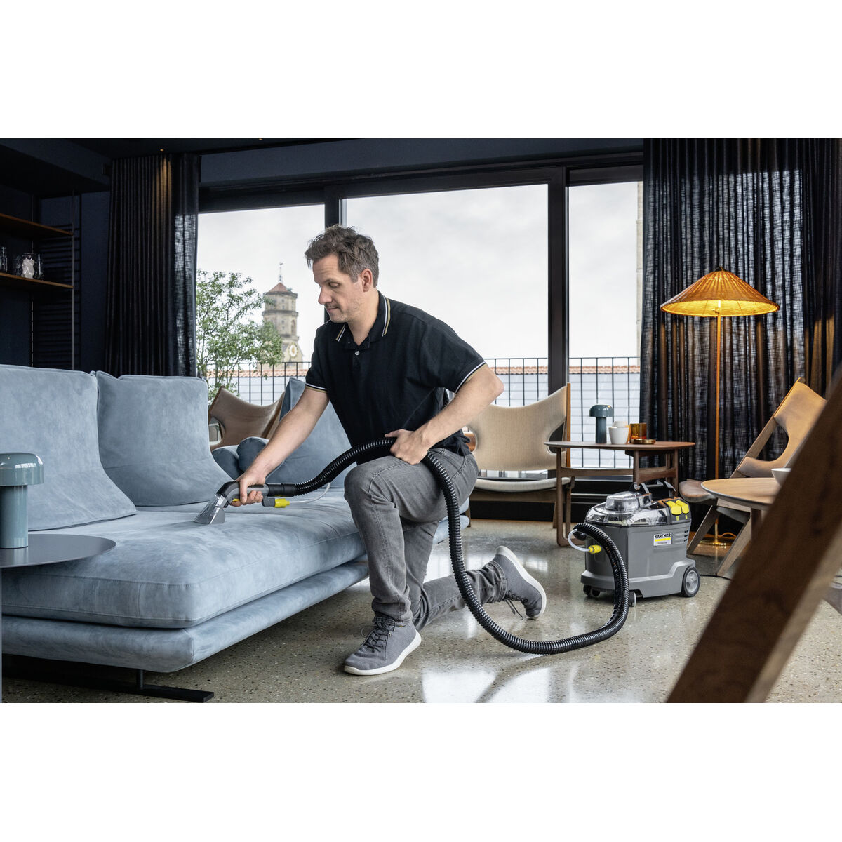 vacuum cleaner Kärcher Puzzi 8/1 Yellow Black Grey 1200 W